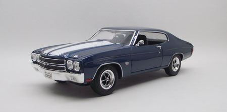 Chevrolet Chevelle SS 454 1970, scale 1:18 in Blue by Welly, diecast scale model car, available online in India