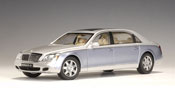 MayBach 62 LWB, scale 1:18 in NayaRit Silver-Coted Azur Blue Bright by AutoArt, diecast scale model car, available online in India.