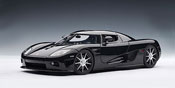 Koenigsegg CCX, scale 1:18 in Black by AutoArt, diecast scale model car