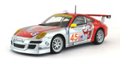 Porsche 911 GT3 RSR, scale 1:24 in Red-Silver by Bburago, diecast miniature scale model race car,