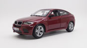 BMW X6 M, scale 1:18 in Dark Red by Bburago, diecast scale model car, available online in India.