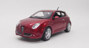 Alfa Mito, scale 1:24 in Red by Bburago, diecast scale model car
