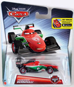 Francesco Bernoulli - Disney Pixar CARS by Mattel, Disney-Pixar CARS Carbon Racers- Transcontinental Race Of Champions, miniature diecast character model toy car.