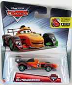 Rip Clutchgoneski - Disney Pixar CARS by Mattel, Disney-Pixar CARS Carbon Racers- Transcontinental Race Of Champions, miniature diecast character model toy car.