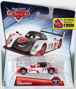 Shu Todoroki - Disney Pixar CARS by Mattel, Disney-Pixar CARS Carbon Racers- Transcontinental Race Of Champions, miniature diecast character model toy car.