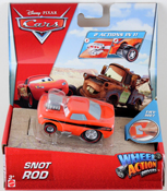 Snot Rod - Disney Pixar CARS by Mattel, Disney-Pixar CARS Wheel Action Drivers, miniature character model car toy.