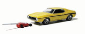 AMC Javelin SST 1971, scale 1:64 in Yellow by GreenLight,GL Muscle series-2, diecast scale model car