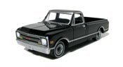 Chevrolet C-10 1969, scale 1:64 in Black by GreenLight, Black Bandit Series-6, diecast scale model car