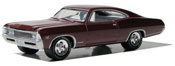 Chevrolet Impala SS 1967, scale 1:64 in Burgundy by GreenLight, Route 66 Series-1, diecast scale model car