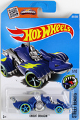 Knight Draggin in Blue by Hot Wheels, diecast miniature scale model car, Hot wheels toy, Hot Wheels car, toy car, kids toys, toys for boys, vehicle toys, available online in India at www.dreamcarmodels.com
