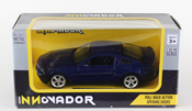 Ford Mustang GT, size 4.5 inch in Blue by Innovador, diecast miniature scale model car, toy car, kids toys