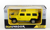 Hummer H3, size 4.5 inch in Yellow by Innovador, diecast miniature scale model car, toy car, kids toys