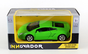 Lamborghini Gallardo LP560-4, size 4.5 inch in Green by Innovador, diecast miniature scale model car, toy car, kids toys.