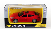Porsche Panamera S, size 4.5 inch in Red by Innovador, diecast miniature scale model car, toy car, kids toys