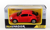 Volkswagen Beetle, size 4.5 inch in Red by Innovador, diecast miniature scale model car, toy car, kids toys