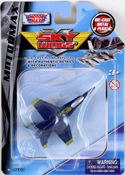 F-18 Hornet Blue Angels, length 8 cms in Blue by Motormax, miniature diecast scale model plane