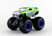 Hummer HX Concept Monster Truck, length 4.5inch in Green by Maisto, diecast miniature scale model monster truck toy, Maisto monster trucks, Maisto toy, Maisto Monster Trucks Giant Wheels series.