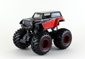 Rock Crawler Monster Truck, length 4.5inch in Black-Red by Maisto, diecast miniature scale model monster truck toy, Maisto monster trucks, Maisto toy, Maisto Monster Trucks Giant Wheels series.