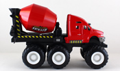 Mixer Truck, size 21 cms in Red by Maisto, miniature diecast scale model truck.