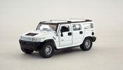 Hummer H2 SUV 2003, size 4.5 inch in White by Maisto, diecast scale model car_suv