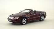 Mercedes-Benz SL Class, size 4.5 inch in Dark Red by Maisto, diecast scale model car