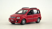 Fiat Panda, size 4.5 inch in Red by Maisto