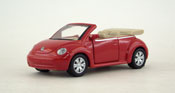 Volkswagen New Beetle Cabriolet, size 4.5 inch in Red by Maisto, diecast scale model car