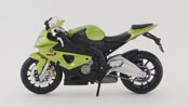 BMW S1000RR, scale 1:12 in Light Green-Black by Maisto, Miniature scale model bike