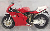 Ducati 996, scale 1:18 in Red by Maisto, miniature diecast scale model bike