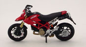 Ducati Hypermotard 1100S, scale 1:18 in Red by Maisto, diecast scale model bike