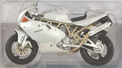 Ducati Super Sport 900FE, scale 1:18 in Silver by Maisto, miniature diecast scale model bike