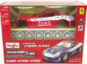 Ferrari 599 GTB Fiorano, Assembly Kit, scale 1:24 in Red by Maisto, diecast scale model car assembly kit