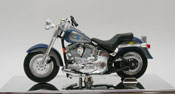 FLSTF Fat Boy 1998-Harley Davidson, scale 1:18 in Blue by Maisto
