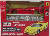 Ferrari F50-Assembly Kit, scale 1:24 in Red by Maisto, diecast scale model car Assembly kit