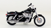 FXDBI Dyna Street Bob 2006 - Harley Davidson, scale 1:18 in Black by Maisto, diecast miniature scale model bike, Harley Davidson bike model