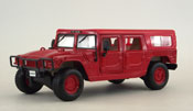 Hummer 4 Door Wagon, scale 1:27 in Red by Maisto, diecast scale model car_suv