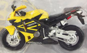 Honda CBR 600RR, scale 1:18 in Black-Yellow by Maisto, miniature diecast scale model bike