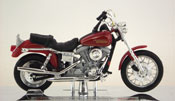 FXDL Dyna Low Rider, Harley Davidson, scale 1:18 in Red by Maisto, miniature diecast scale model bike