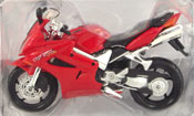 Honda VFR, scale 1:18 in Red by Maisto, miniature diecast scale model bike
