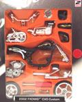 FXDWG-3 CVO Custom 2002, Harley Davidson, Assembly Kit, scale 1:18 in Black by Maisto, miniature diecast scale model bike assembly kit