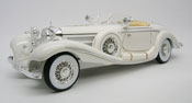 Mercedes-Benz 500 K Type Special Roadster 1936, scale 1:18 in White by Maisto