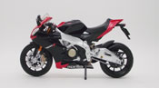 Aprilia RSV4, scale 1:12 in Red-Black by Maisto, diecast scale model bike, available online in India.