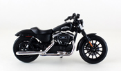 Sportster Iron 883 2014 - Harley Davidson, scale 1:18 in Black by Maisto, diecast miniature scale model bike, Harley Davidson bike model