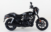Street 750 2015 - Harley Davidson, scale 1:12 in Black by Maisto, diecast miniature scale model bike, Harley Davidson bike model