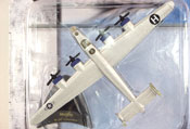 B-24 Liberator, size 3.6inch in Silver by Maisto, miniature diecast scale model military plane