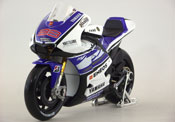 Yamaha YZR M1 Factory Racing, No.99, scale 1:10 in Blue-White by Maisto, miniature diecast scale model bike
