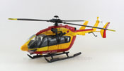 Airbus Eurocopter EC145 Securite Civile, scale 1:43 in Yellow-Red by NewRay, miniature diecast scaled model helicopter.