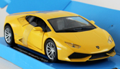 Lamborghini Huracan LP 610-4, scale 1:32 in Yellow by NewRay, miniature diecast scale model car.