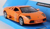 Lamborghini Murcielago, scale 1:32 in Orange by NewRay, miniature diecast scale model car.