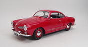 Volkswagen Karmann Ghia Coupe, scale 1:18 in Red by Welly, diecast scale model car